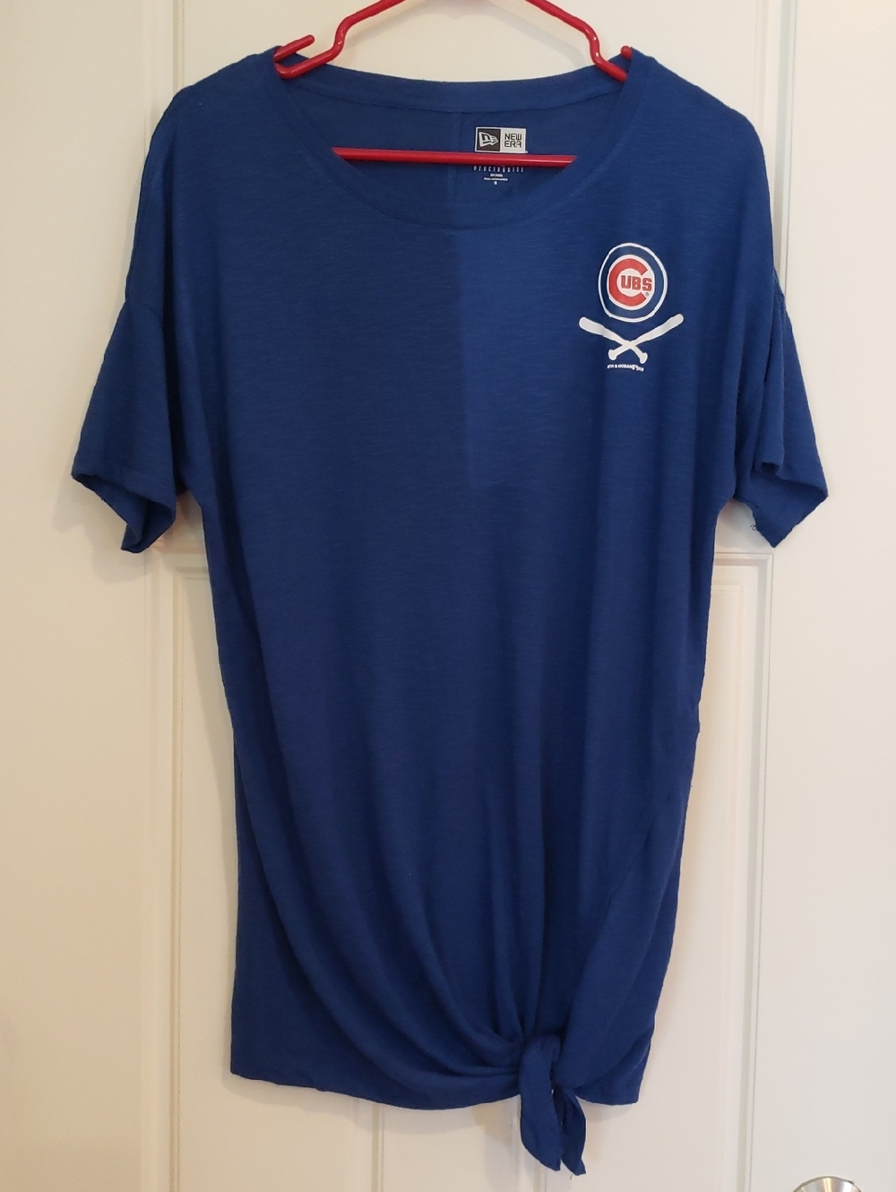 Chicago Cubs Tie Front MLB Baseball shirt, Women's Medium